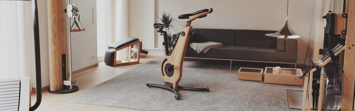NOHRD Bike Eiche Vintage Fahrradergometer