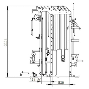 Primal Personal Series Multi Rack System inkl. 2x 90kg Gewichtsblock 