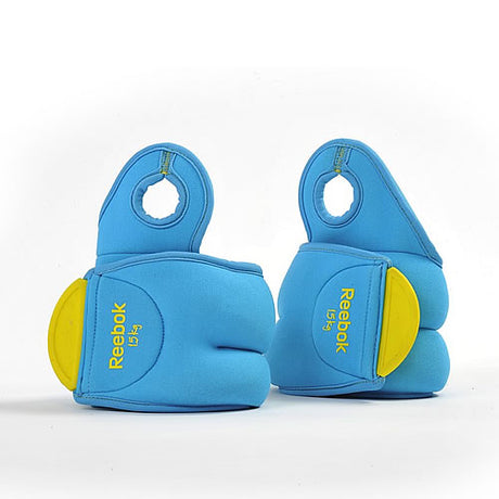 Reebok Gewichtsmanschetten Handgelenk, Paar 2x 0,5kg/ Farbe: Blau/Grau