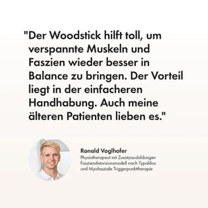 styleholz Faszienstab Woodstick Flex Hell Esche