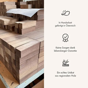 styleholz Faszienstab Woodstick Flex Dunkel Walnuss