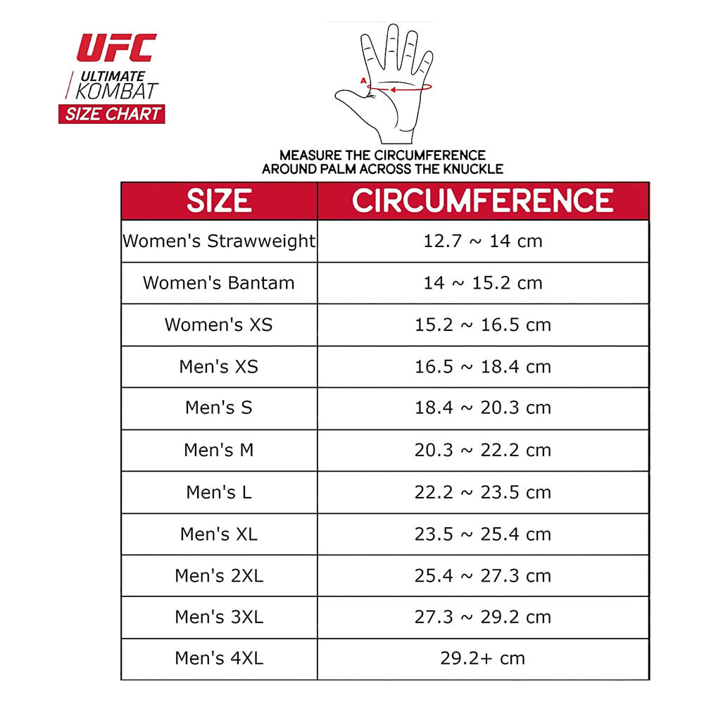 UFC MMA Handschuh Official Competition Fight Gloves Gr. XL
