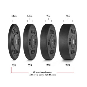 FUEL Fitness by VEGA Bumper Plates/ Olympia Hantelscheiben 1x 5kg